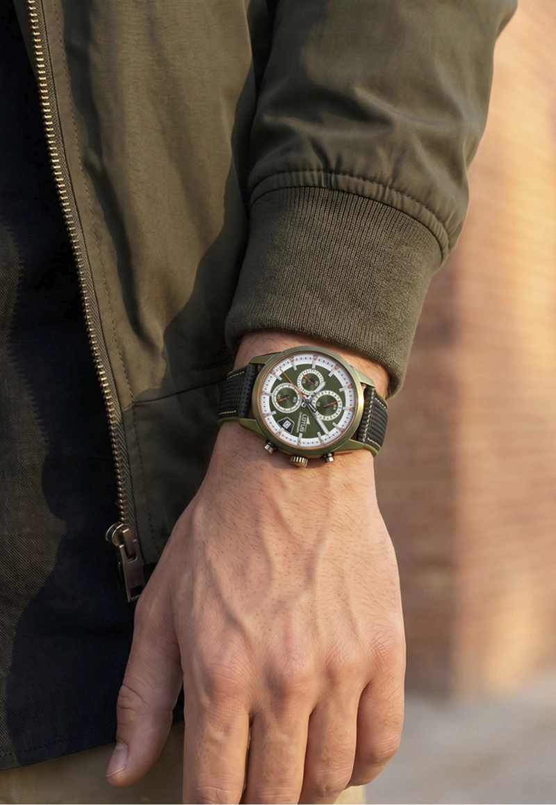 RELOJ 19091/1 LOTUS VERDE HOMBRE PULSE COLLECTION - 5