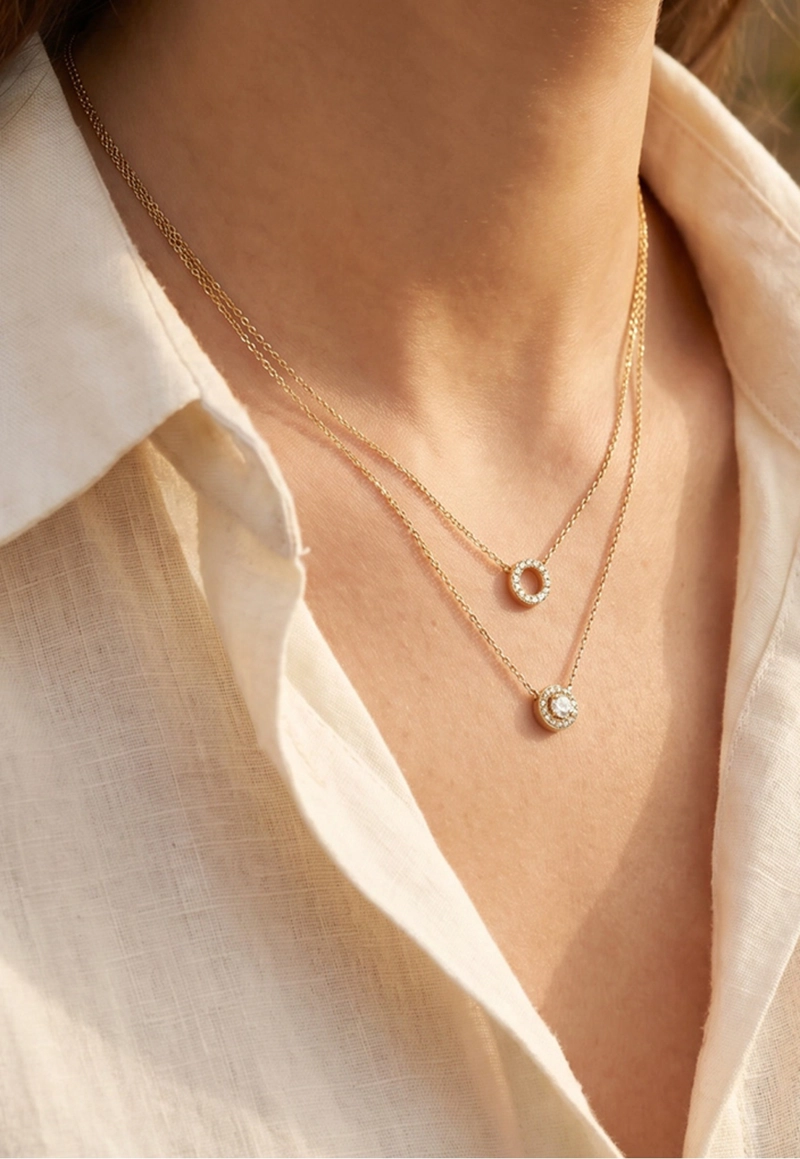 COLLAR LS2736-1/2 LOTUS STYLE PLATEADO MUJER BLISS - 2
