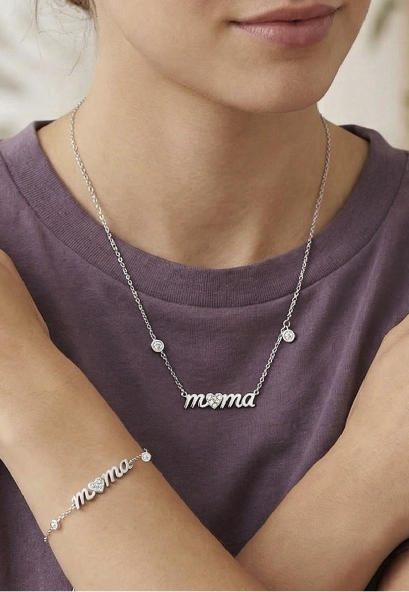 COLLAR LP3948-1/1 LOTUS SILVER PLATEADO MUJER MOTHER'S LOVE - 3