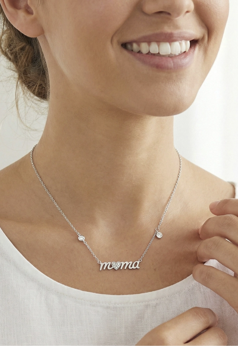 COLLAR LP3948-1/1 LOTUS SILVER PLATEADO MUJER MOTHER'S LOVE - 4