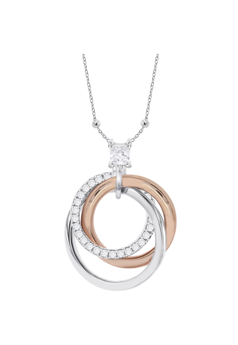 COLLAR LP3967-1/1 LOTUS SILVER PLATEADO MUJER TRENDY - 2
