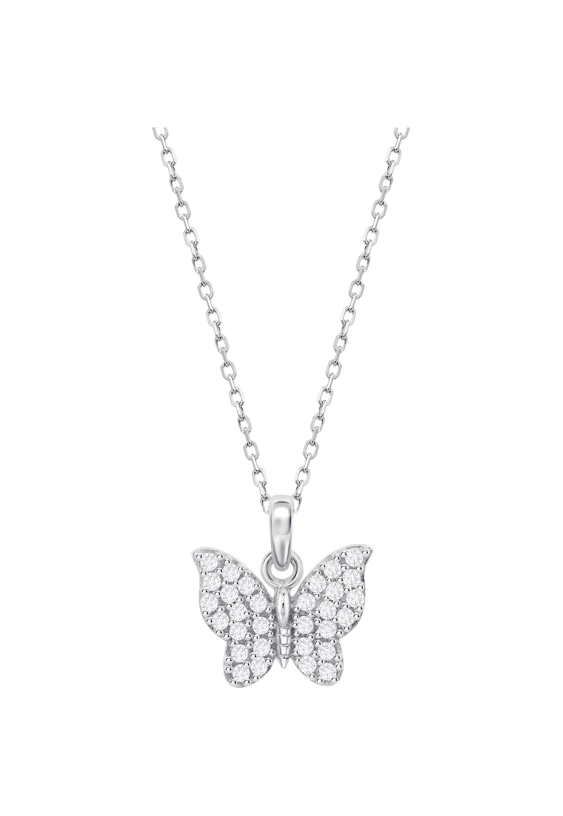 COLLAR LP3972-1/1 LOTUS SILVER PLATEADO MUJER CHARMING LADY SWAROVSKI - 1