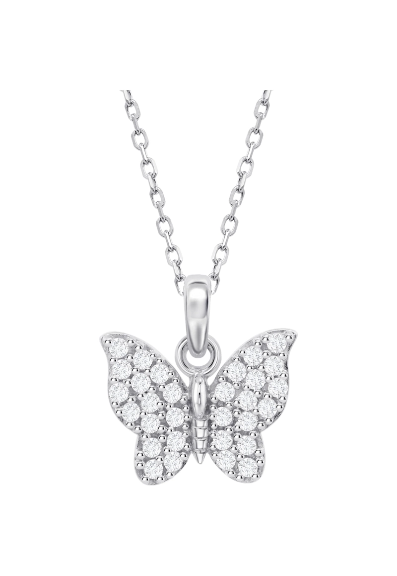 COLLAR LP3972-1/1 LOTUS SILVER PLATEADO MUJER CHARMING LADY SWAROVSKI - 2
