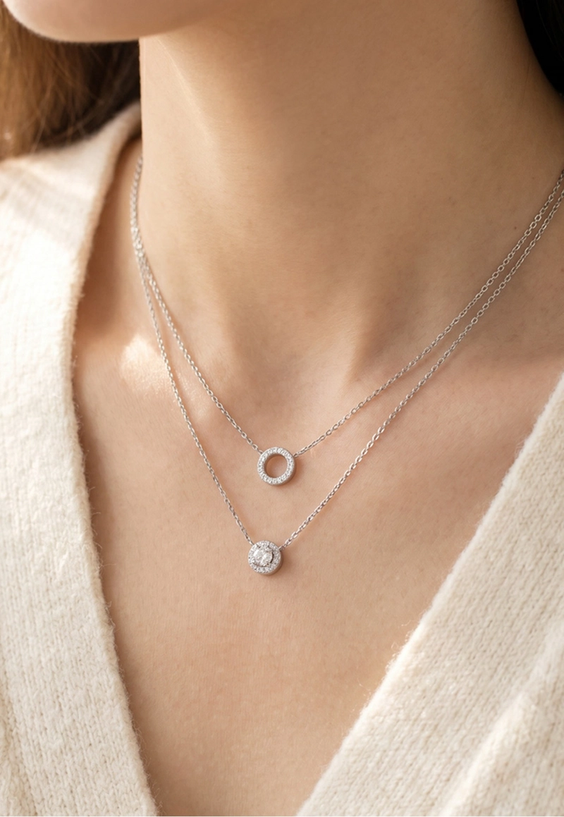 COLLAR LS2736-1/1 LOTUS STYLE PLATEADO MUJER BLISS - 2