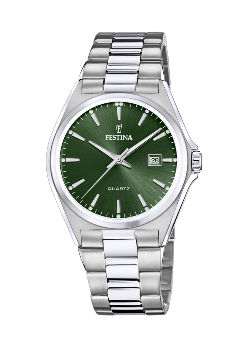 RELOJ F20552/4 FESTINA VERDE HOMBRE ACERO CLASICO - 1