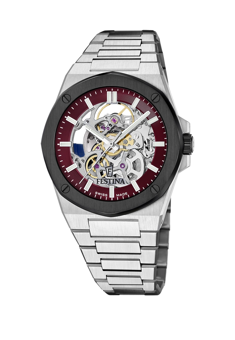 RELOJ F22008/2 FESTINA SWISS ROJO HOMBRE AUTOMATICO - 1