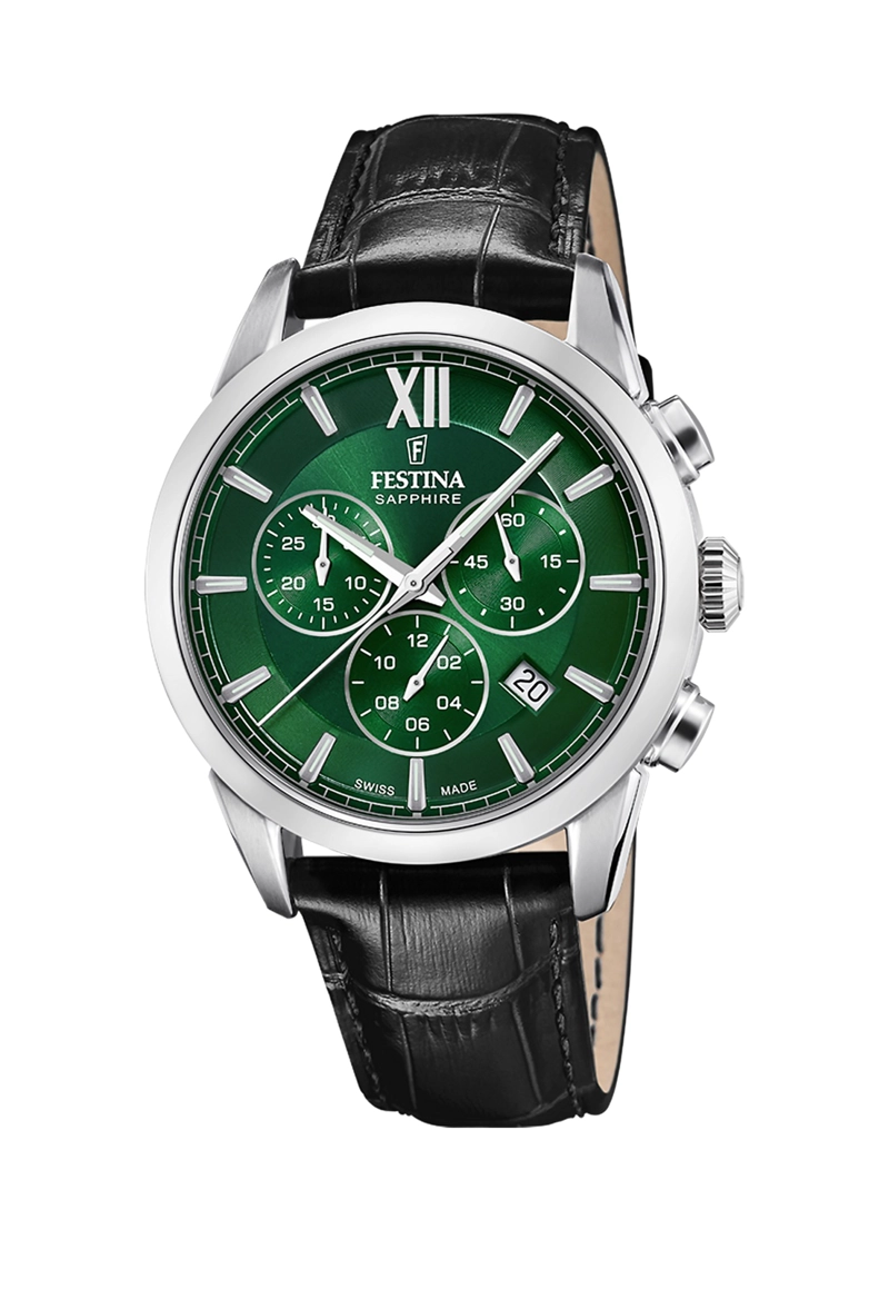 RELOJ F20041/6 FESTINA SWISS VERDE HOMBRE CHRONO - 1