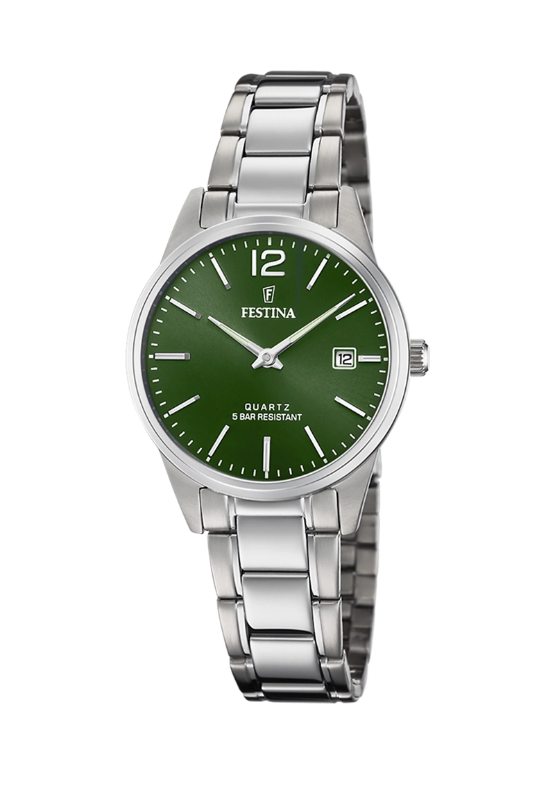 RELOJ F20509/5 FESTINA VERDE MUJER ACERO CLASICO - 1