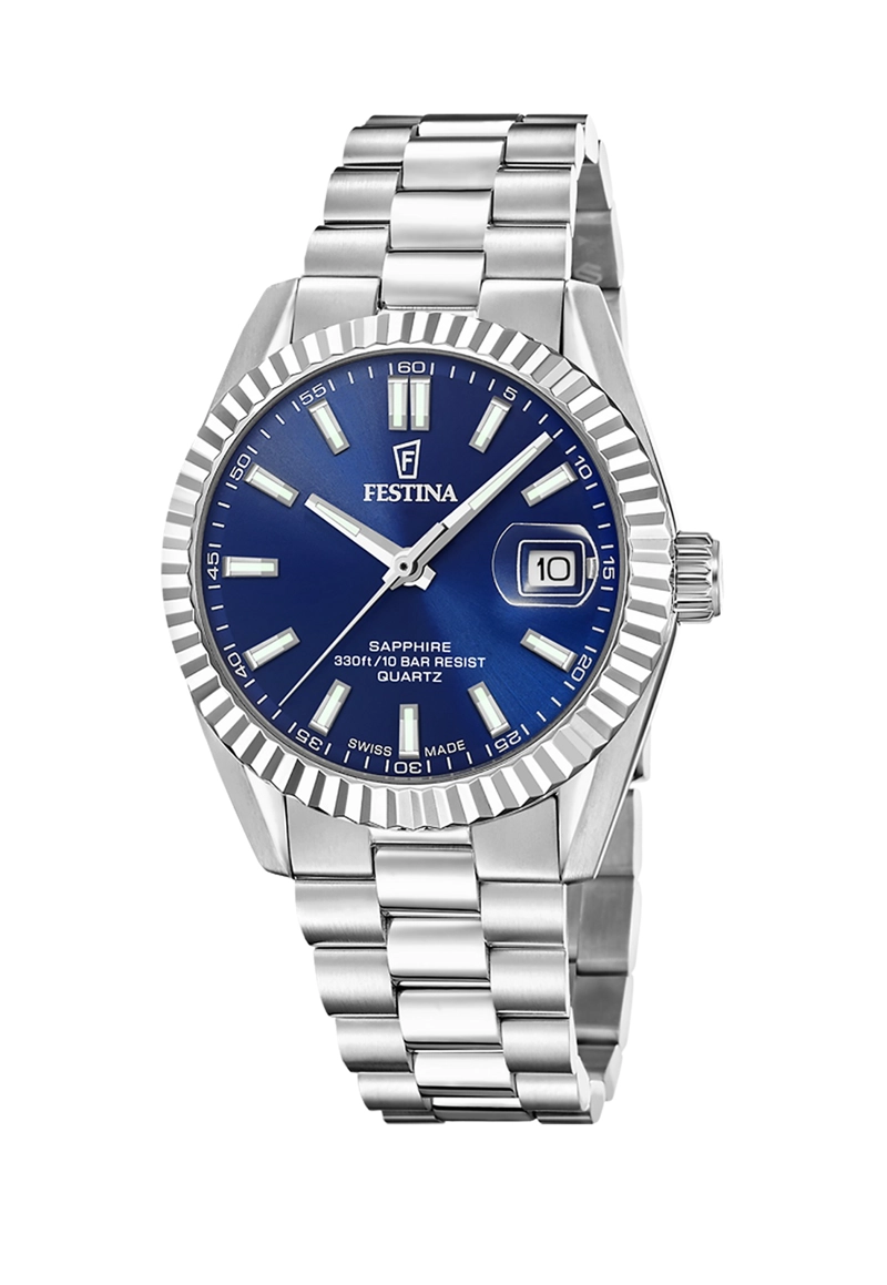 RELOJ F20084/B FESTINA SWISS AZUL HOMBRE ACERO CLASICO - 1