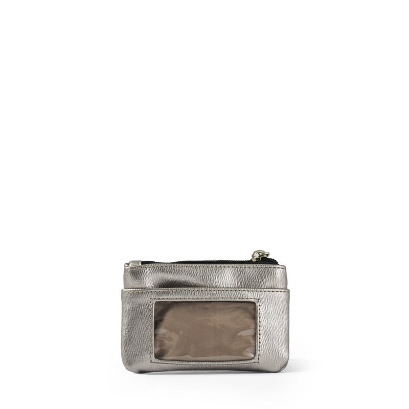MONEDERO BOLSILLO FRONTAL FRAILA PEQUEÑA PLATEADO - 2