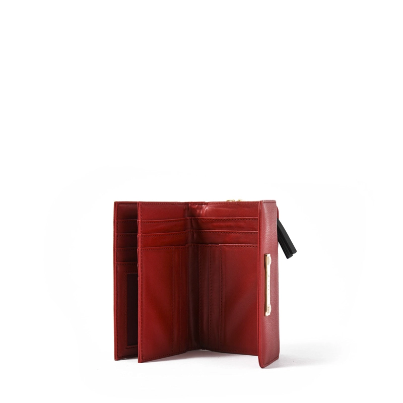 BILLETERA CIERRE EXTERIOR FRAILA MEDIANA ROJO - 3