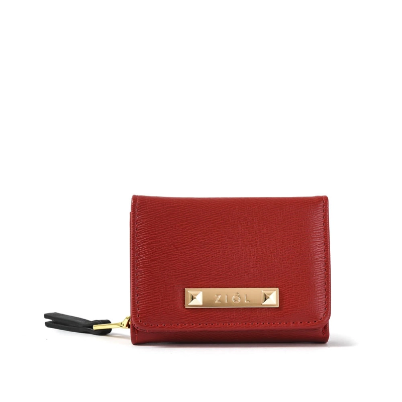 BILLETERA CIERRE EXTERIOR FRAILA PEQUEÑA ROJO - 1