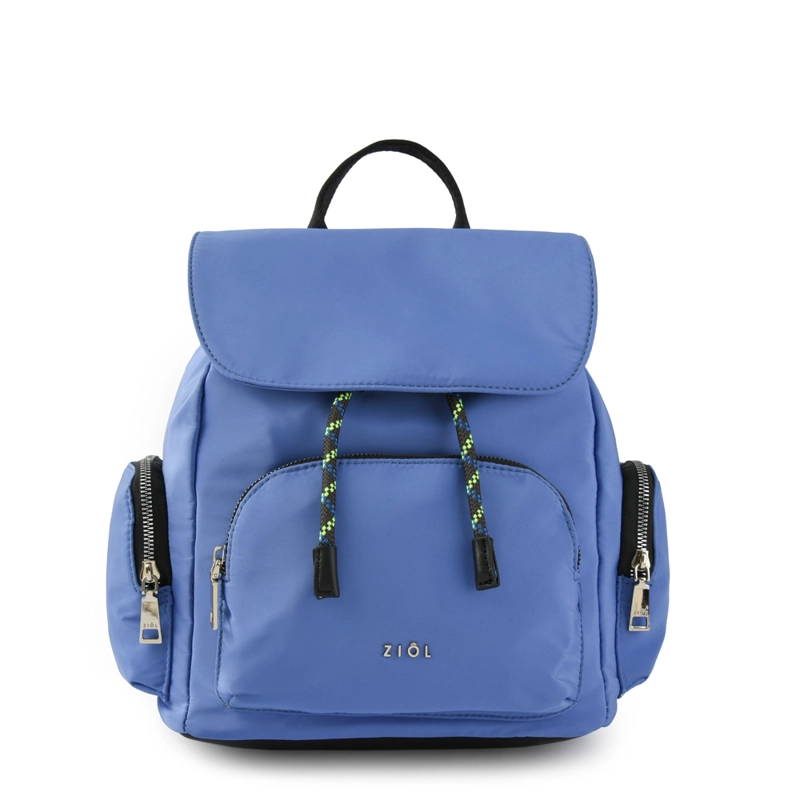 MOCHILA CON TAPA SIMONE MEDIANO DENIM - 1