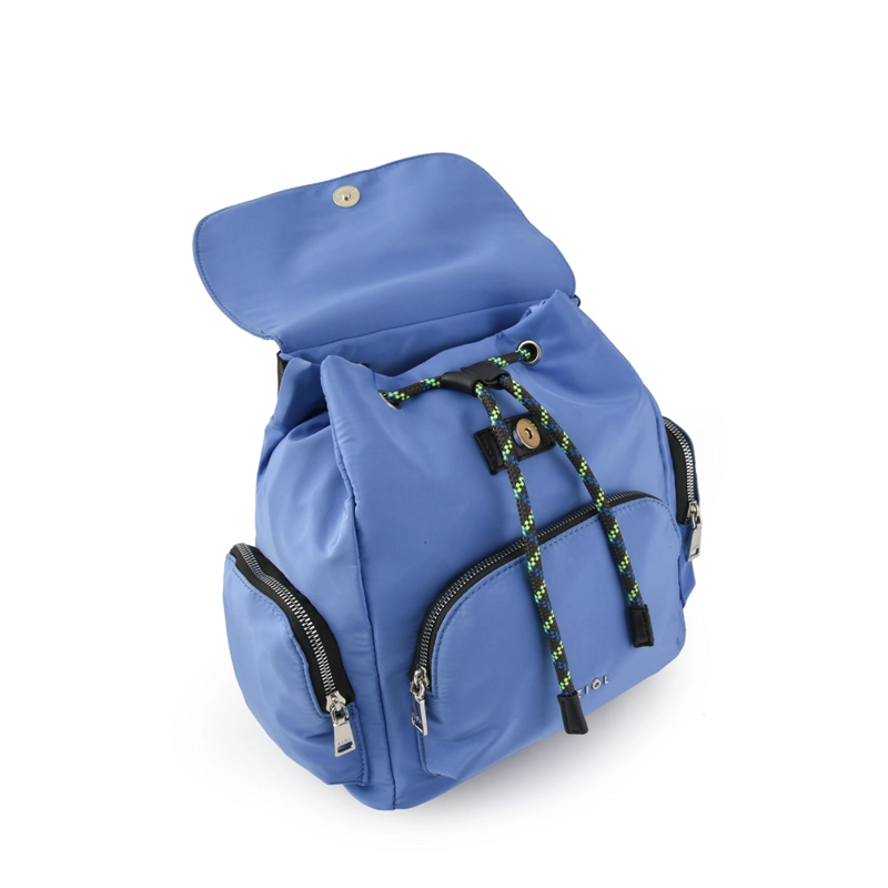 MOCHILA CON TAPA SIMONE MEDIANO DENIM - 3