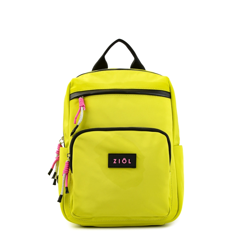 MOCHILA MEDIANA ANIKA VERDE LIMON - 1