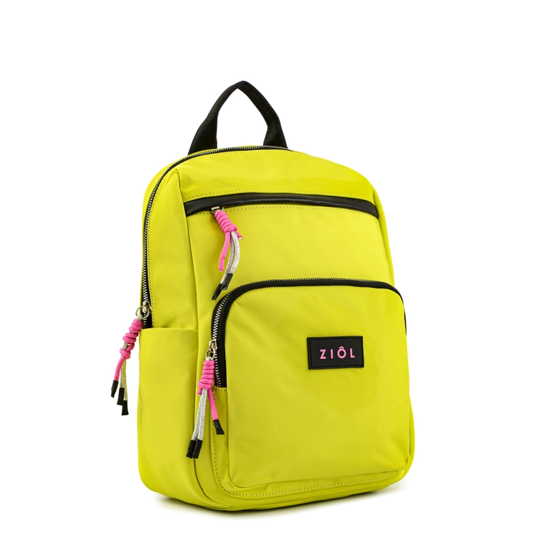 MOCHILA MEDIANA ANIKA VERDE LIMON - 2