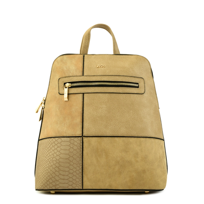 MOCHILA CROIX MEDIANA BEIGE - 1