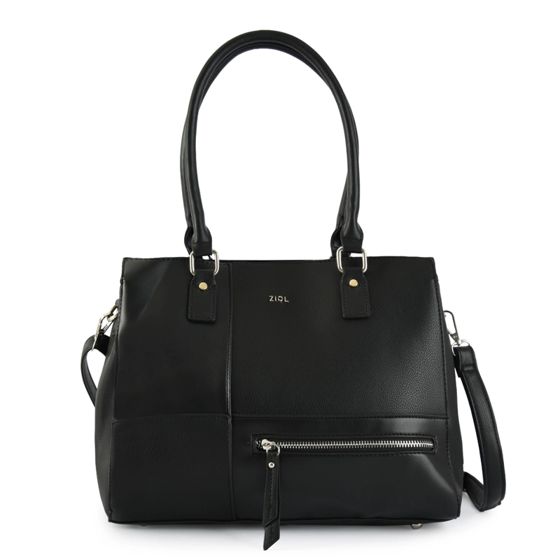 CARTERA TOTE TRES DIVISIONES LUPE NEGRO - 1