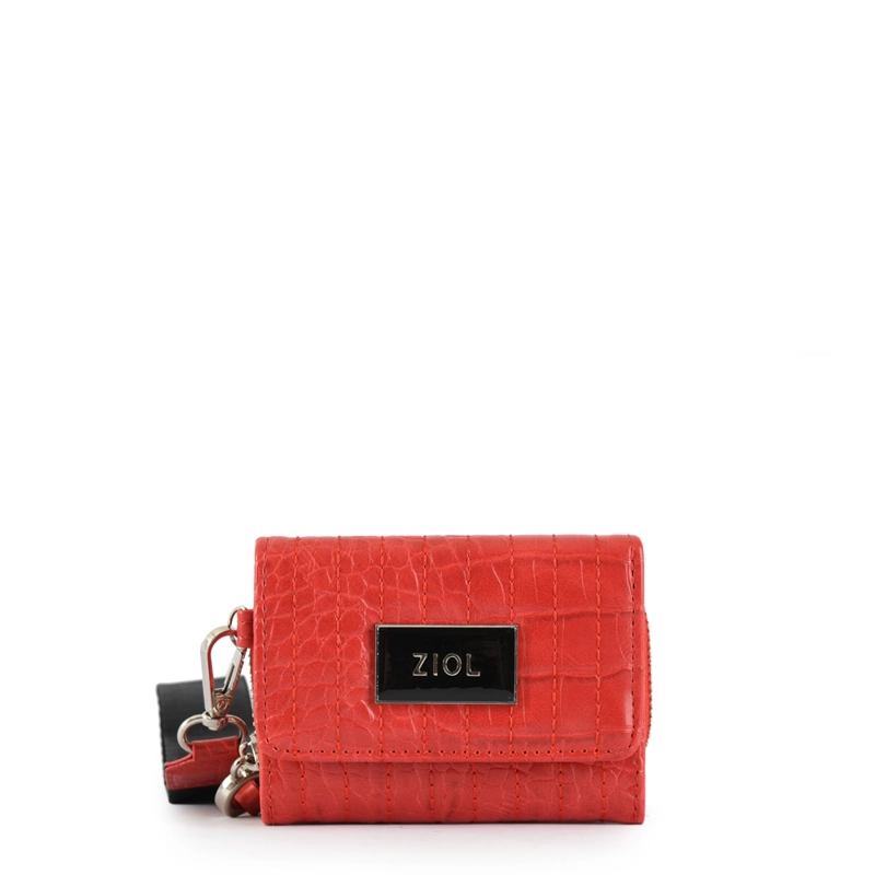 BILLETERA CIERRE EXTERIOR ODZUN ROJO - 1