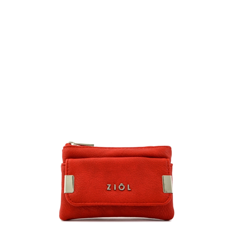 MONEDERO RECTANGULAR PINU PEQUEÑA ROJO - 1