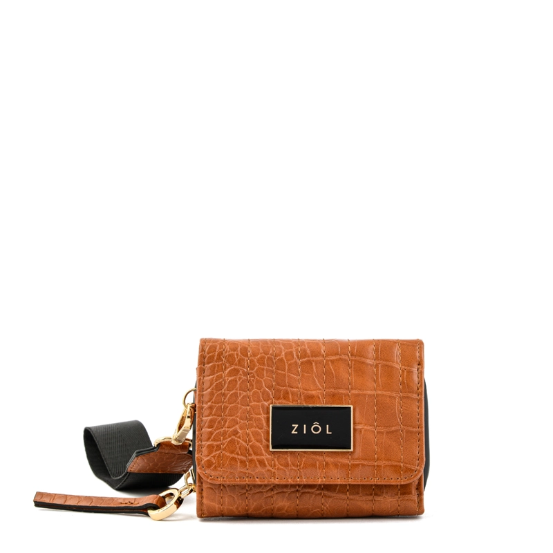 BILLETERA CIERRE EXTERIOR ODZUN CAMEL - 1