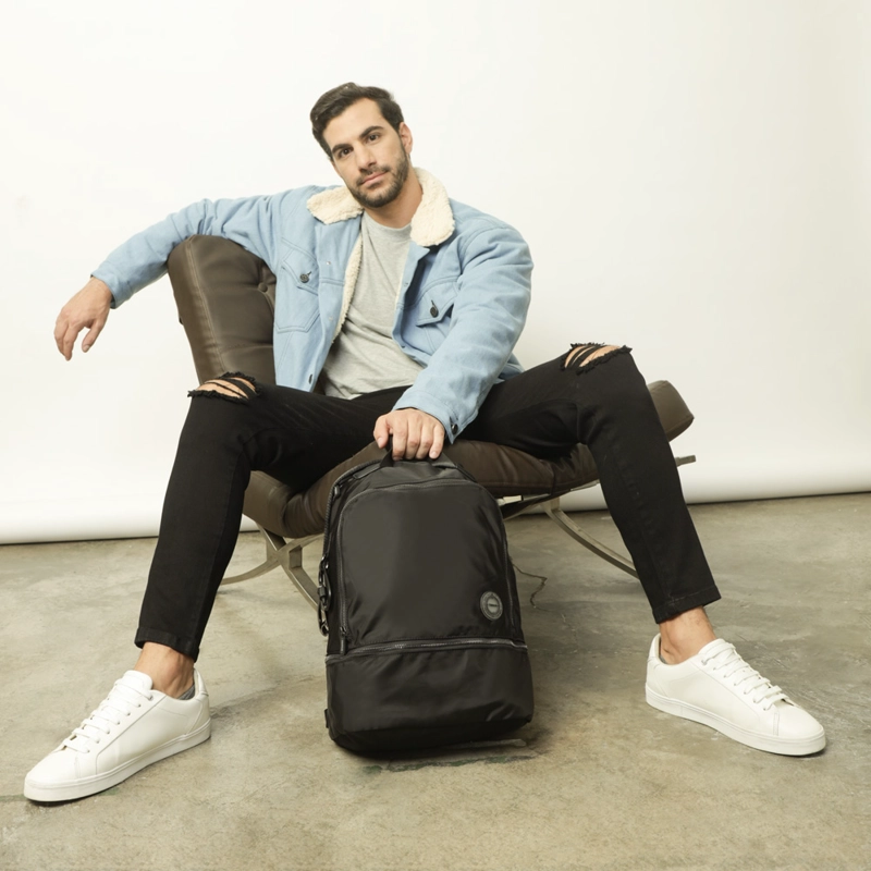 MOCHILA PORTA NOTEBOOK RAUL GRANDE NEGRO - 5