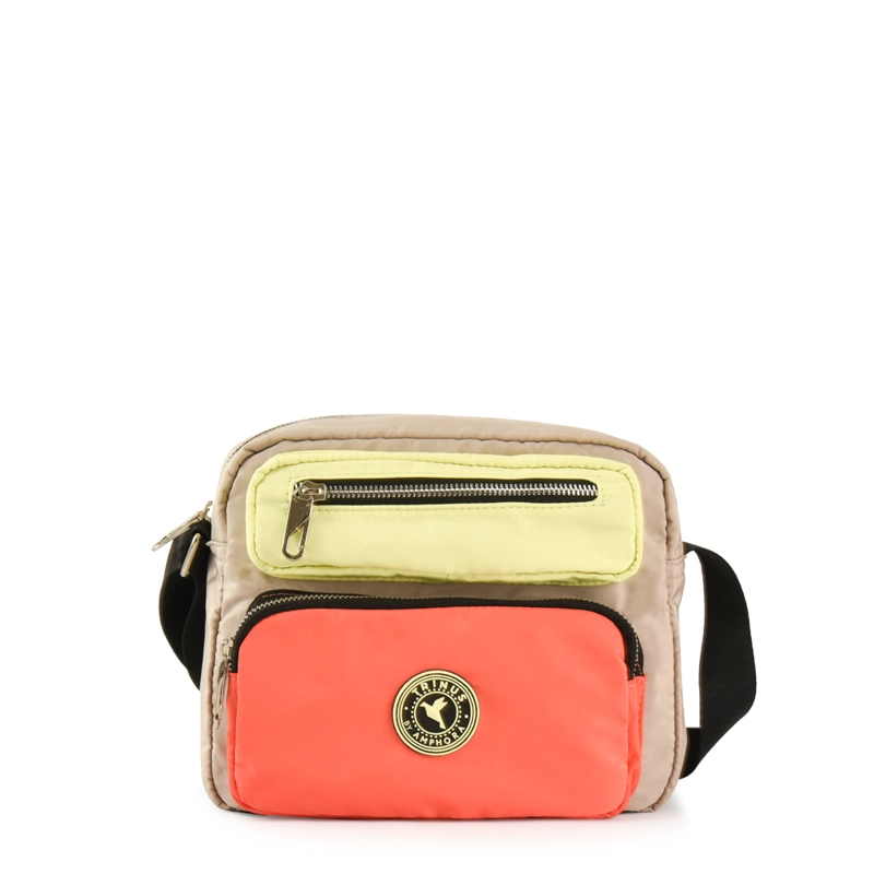CARTERA BANDOLERA SILVIE MEDIANA TAUPE - 1