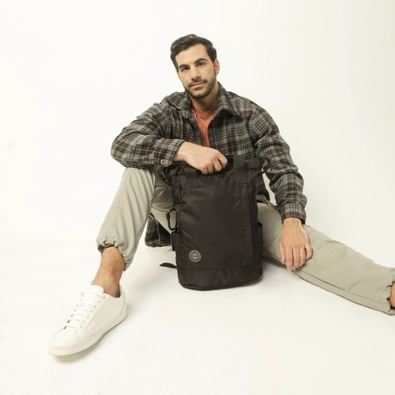 MOCHILA PORTA NOTEBOOK GRANDE BENJAMIN NEGRO - 5
