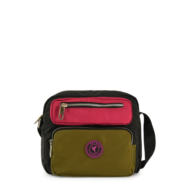 CARTERA BANDOLERA SILVIE MEDIANA NEGRO - 1