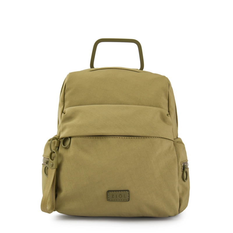 MOCHILA VEBY MEDIANA VERDE OLIVA - 1