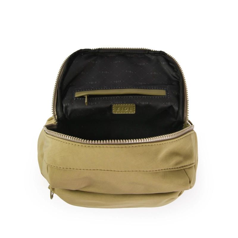 MOCHILA VEBY MEDIANA VERDE OLIVA - 4