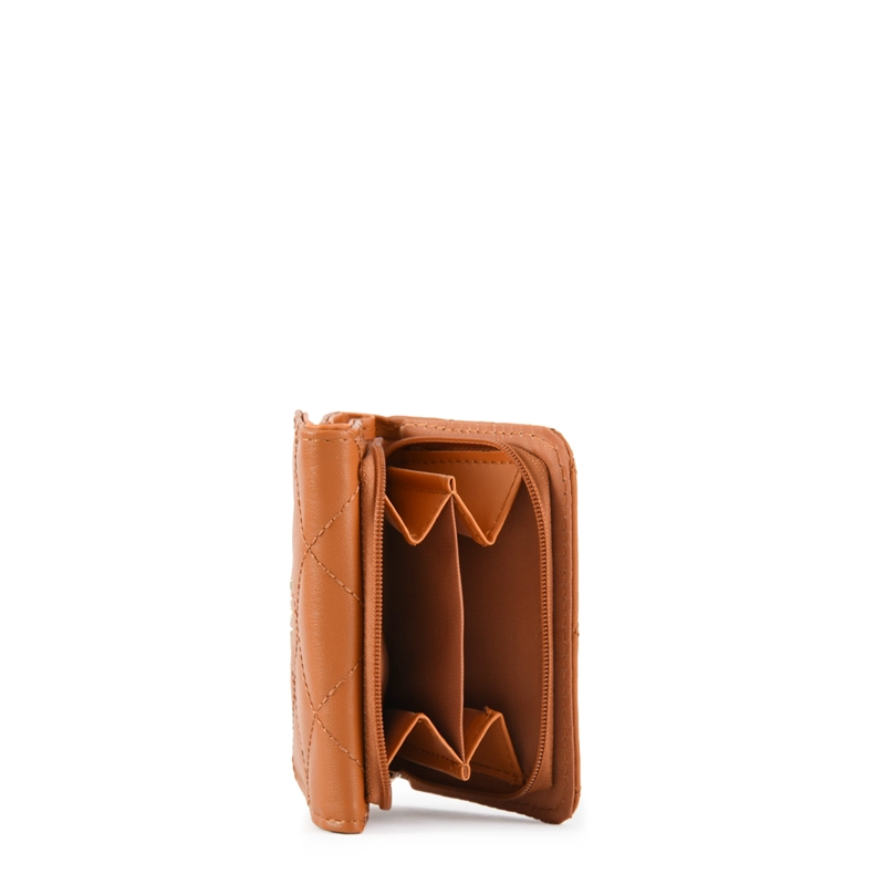 BILLETERA CIERRE EXTERIOR BOUFFI PEQUEÑA CAMEL - 2