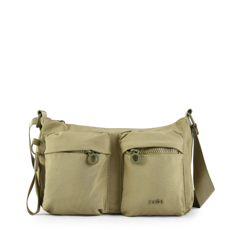 CARTERA BANDOLERA VEBY MEDIANA VERDE OLIVA - 1