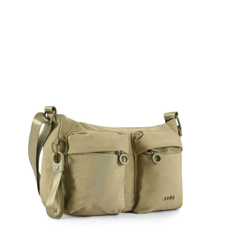 CARTERA BANDOLERA VEBY MEDIANA VERDE OLIVA - 2