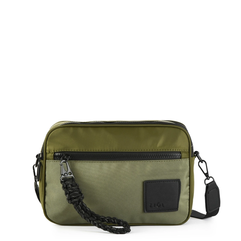 CARTERA BANDOLERA POMBAL PEQUEÑA VERDE OLIVA - 1