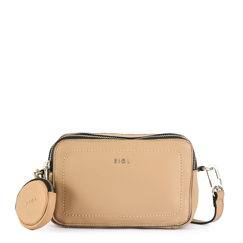 CARTERA BANDOLERA ISKRA PEQUEÑA BEIGE - 1