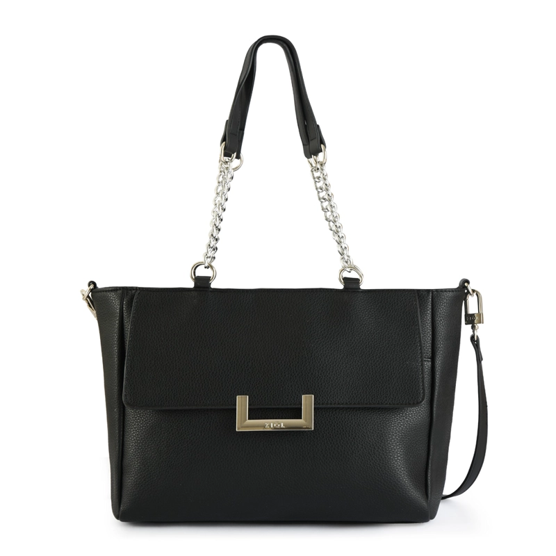 CARTERA TOTE LUCCA MEDIANA NEGRO - 1
