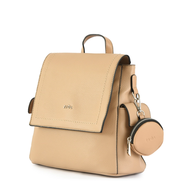 MOCHILA ISKRA MEDIANA BEIGE - 2