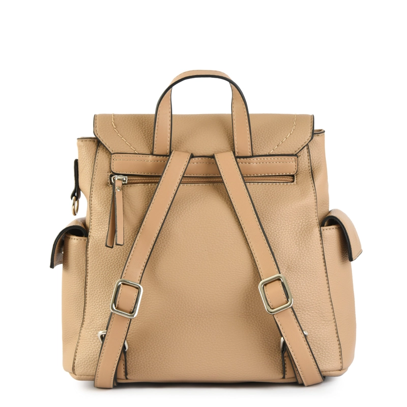 MOCHILA ISKRA MEDIANA BEIGE - 3