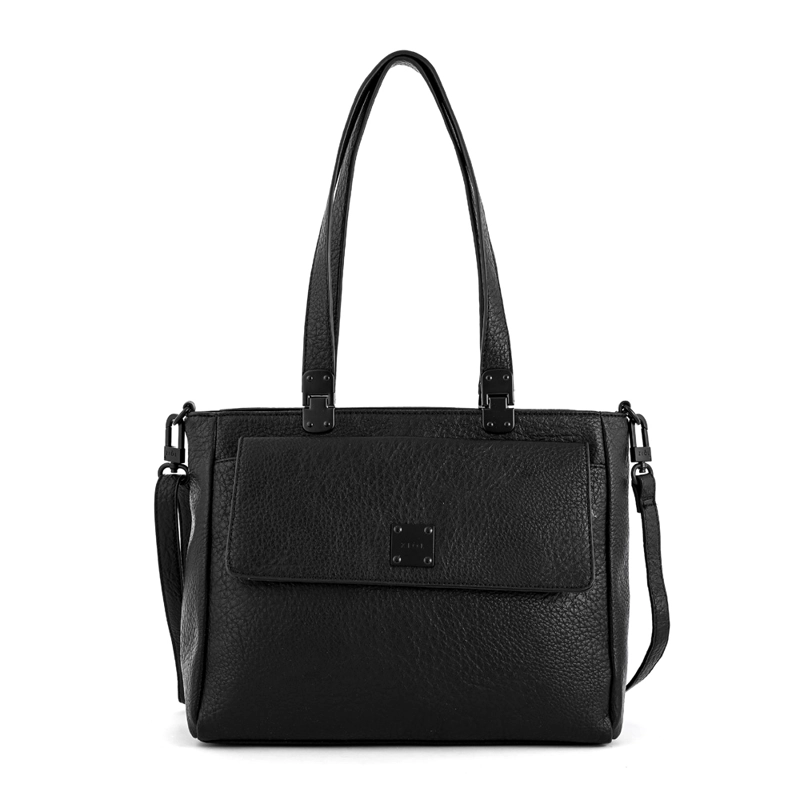 CARTERA TOTE TRES DIVISIONES JELENA MEDIANA NEGRO - 1