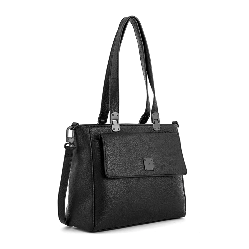 CARTERA TOTE TRES DIVISIONES JELENA MEDIANA NEGRO - 2