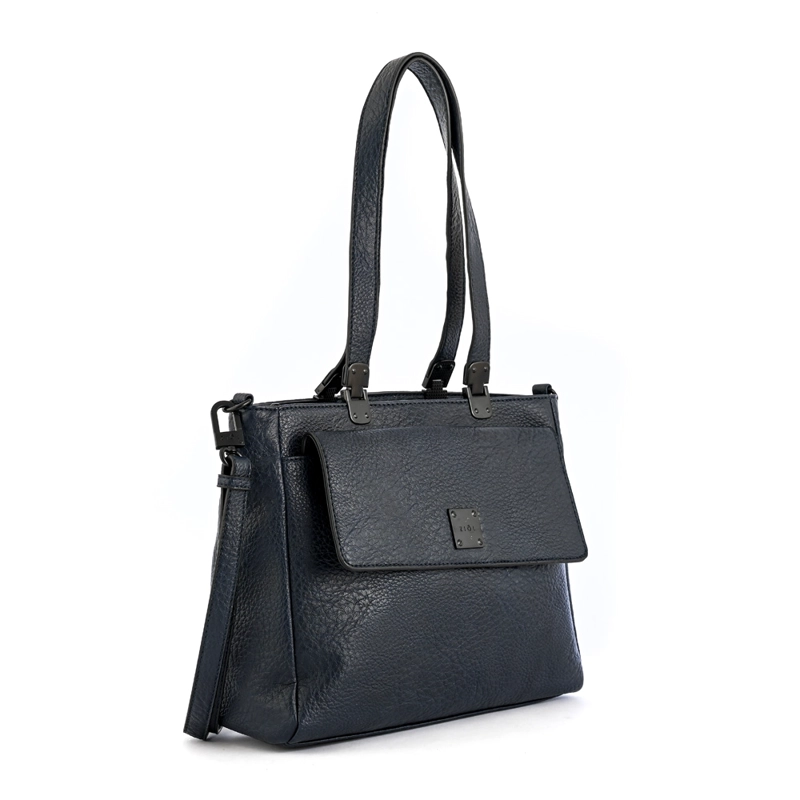 CARTERA TOTE TRES DIVISIONES JELENA MEDIANA AZUL OSCURO - 2