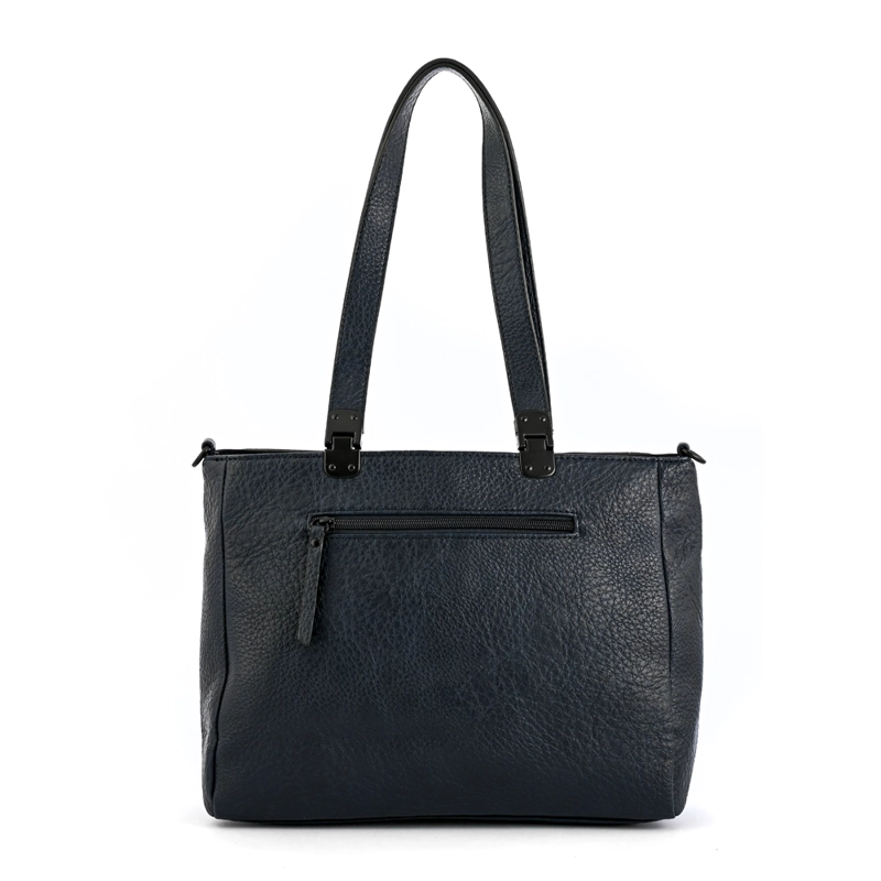 CARTERA TOTE TRES DIVISIONES JELENA MEDIANA AZUL OSCURO - 3
