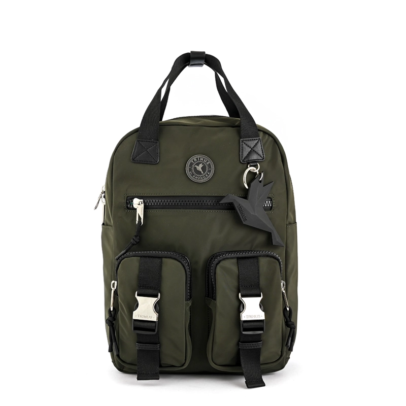 MOCHILA PORTA NOTEBOOK PATSY GRANDE VERDE OLIVA - 1