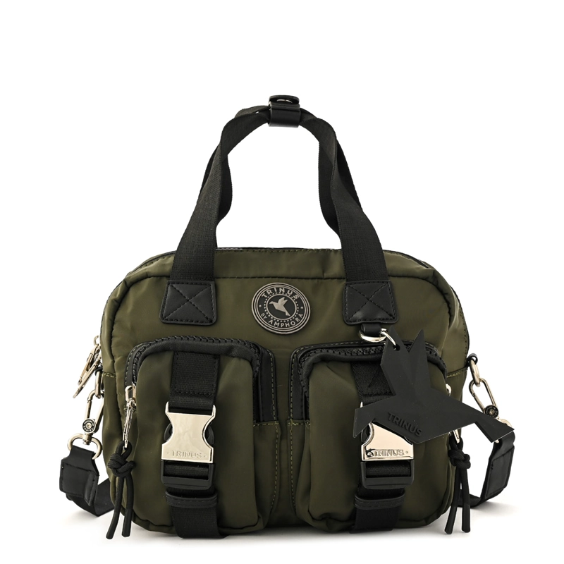 CARTERA BANDOLERA PATSY MEDIANA VERDE OLIVA - 1
