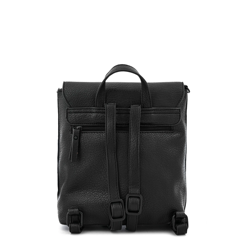 MOCHILA CON TAPA RAINA PEQUEÑA NEGRO - 3