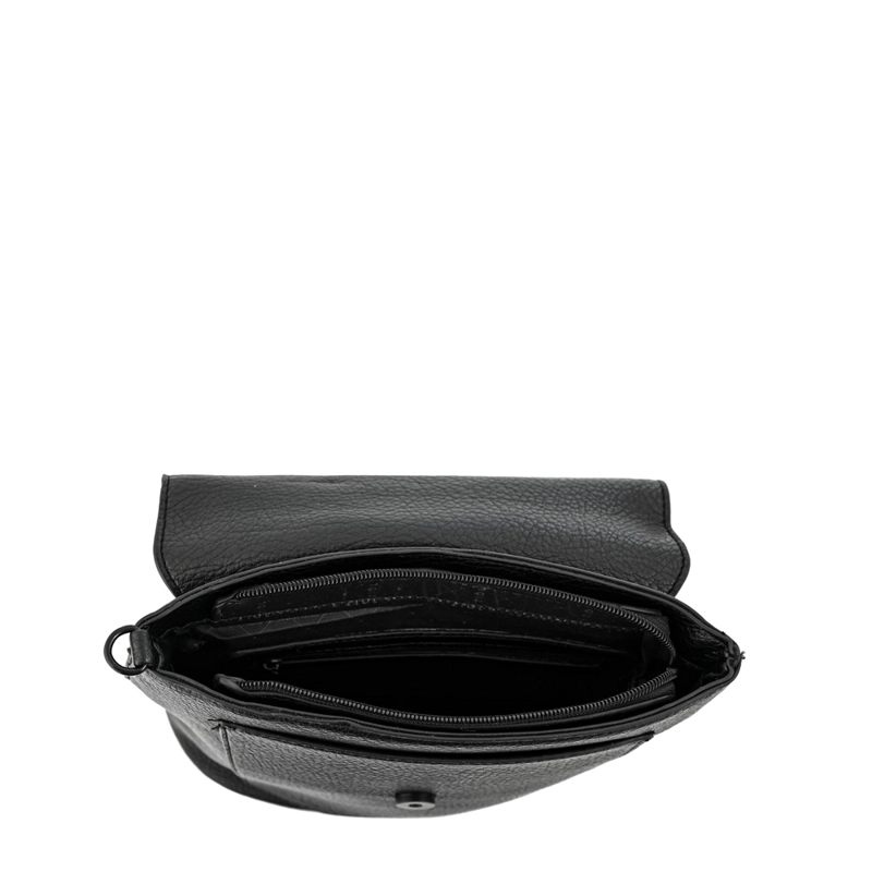 MOCHILA CON TAPA RAINA PEQUEÑA NEGRO - 4
