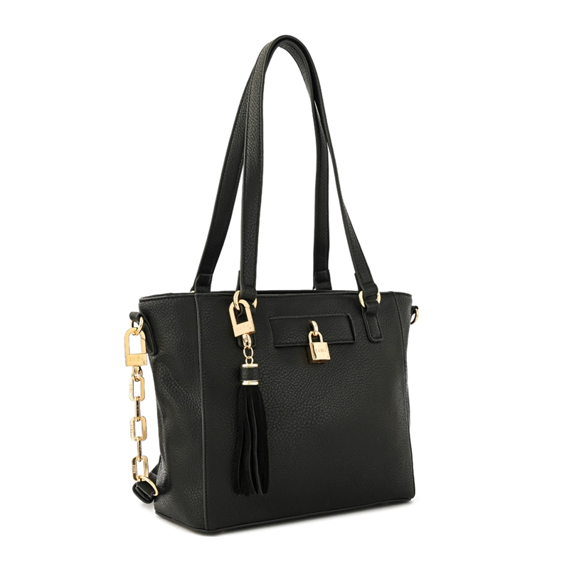 CARTERA TOTE ELAIA MEDIANA NEGRO - 2