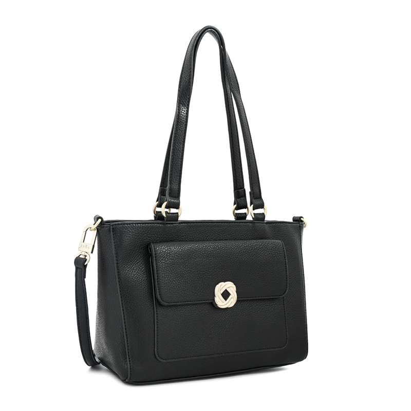CARTERA TOTE AGATA MEDIANA NEGRO - 2