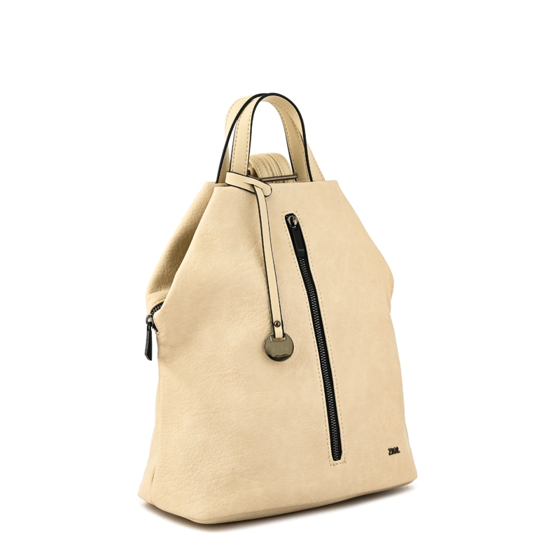 MOCHILA TRIANA MEDIANA BLANCO CRUDO - 2